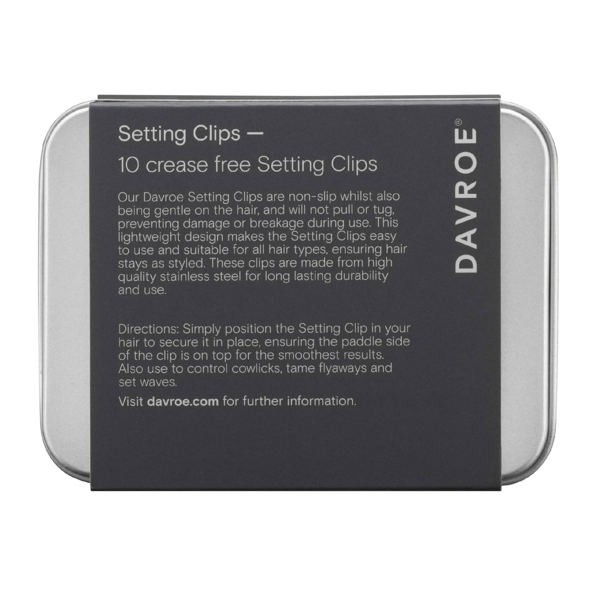 Davroe Setting Clips Back